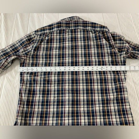 J.Crew Factory Men’s L Plaid Shirt Slim Fit Flex Long Sleeve Button Down - Picture 8 of 9